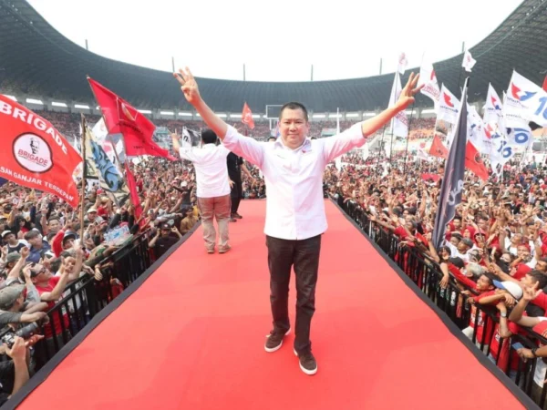 Ketua Umum DPP Partai Perindo Hary Tanoesoedibjo (HT) menyerukan agar seluruh pendukung memenangkan capres 03 Ganjar – Mahfud MD