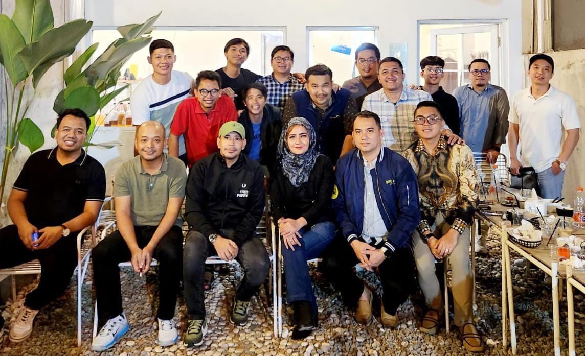 Jajaran HIPMI Kota Bogor usai menggelar meeting perdana di 2024.