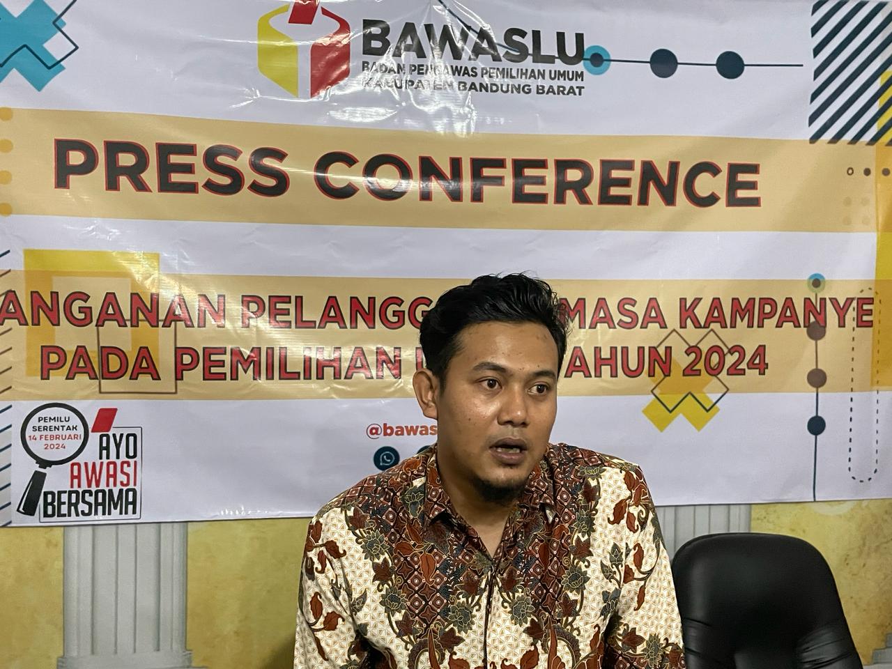 Ketua Bawaslu Kabupaten Bandung Barat, Riza Nasrul Falah Sopandi. Kamis (1/2). Foto istimewa