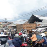 Situasi TPS Pasar Cicadas, Kota Bandung (Sadam Husen Soleh Ramdhani / JE)