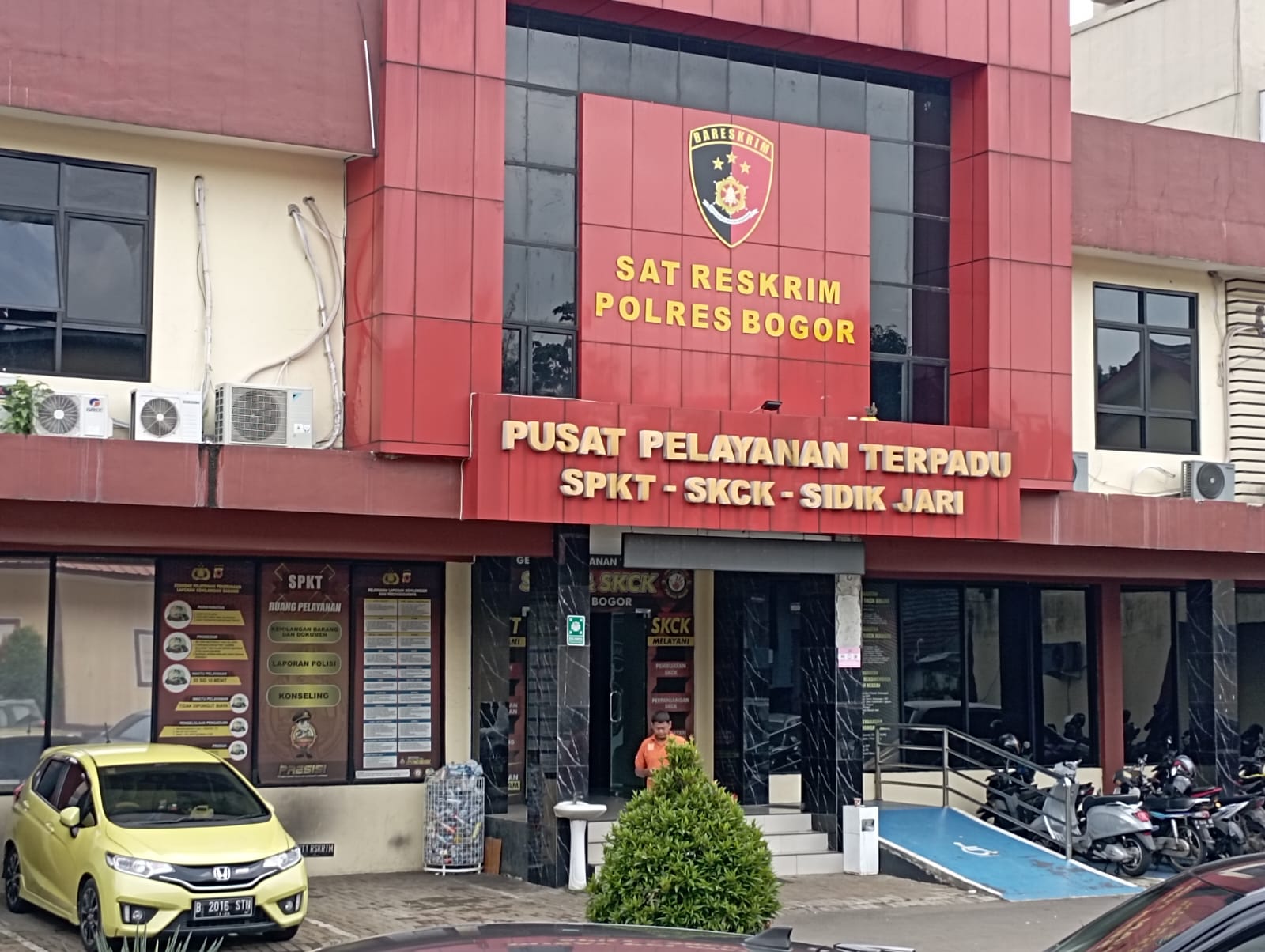 Suasana kantor Satreskrim Polres Bogor.