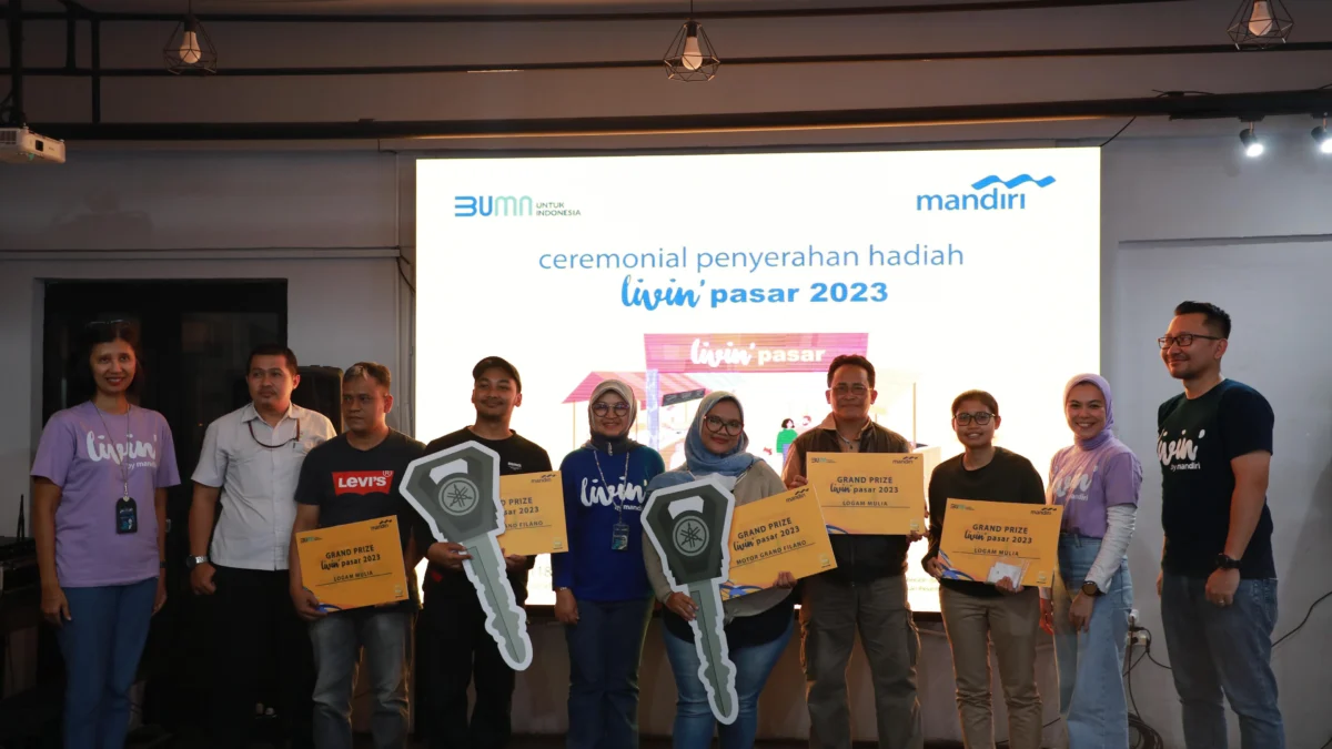 Sukses Digitalisasi 11 Pasar di Jawa Barat, Bank Mandiri Apresiasi Pedagang dengan Hadiah Menarik