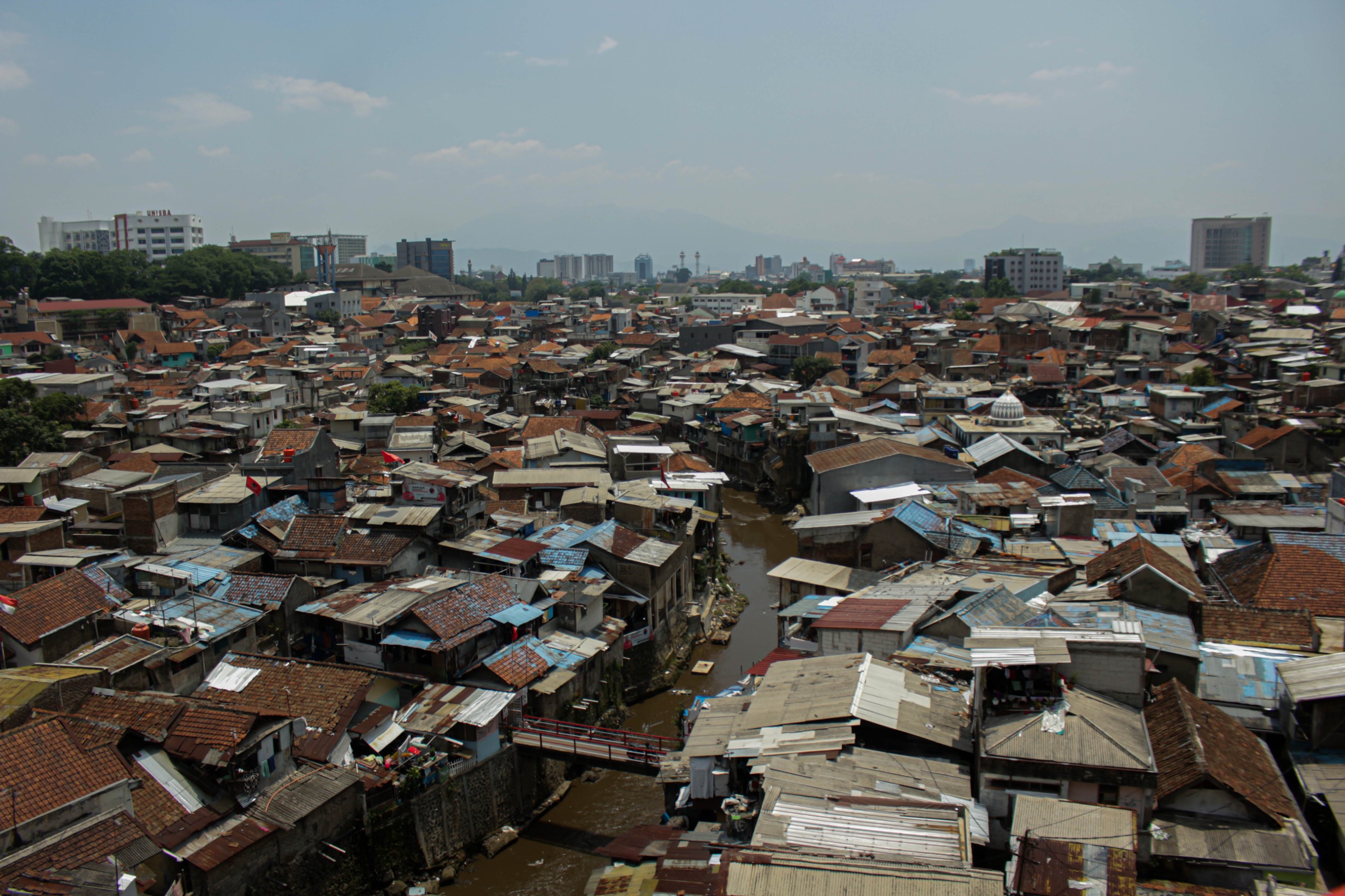 ilustrasi pemukiman padat penduduk di Kota Bandung (Pandu Muslim / JE)