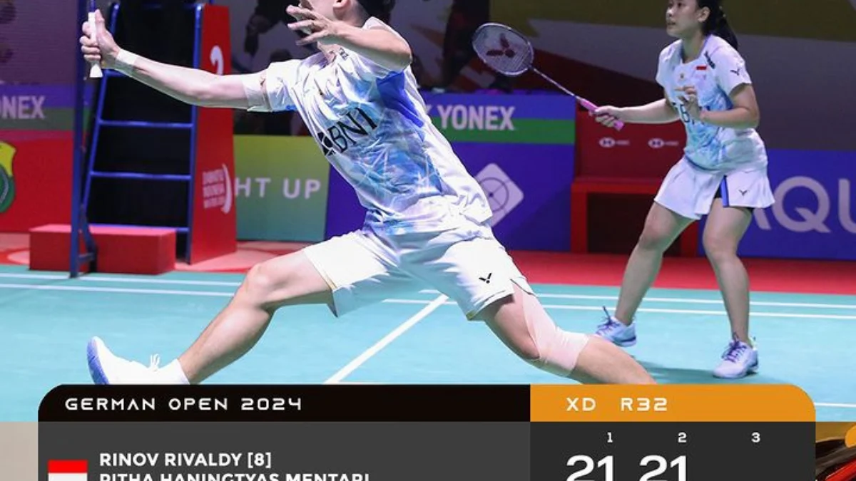 Well done Rinov/Pitha berhasil maju ke babak 16 besar menyusul Rehan/Lisa ( Instagram: badminton.ina)