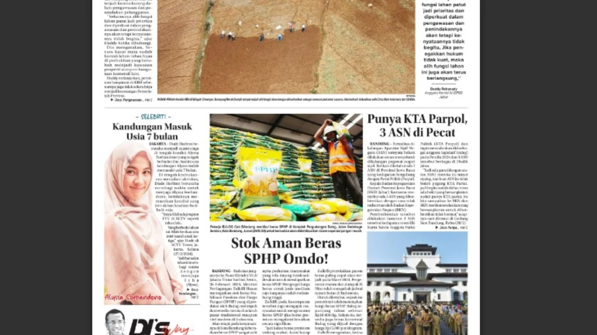 Epaper Jabar Ekspres Edisi Kamis, 29 Februari 2024