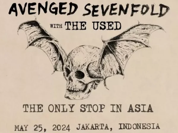 Daftar Harga Tiket Konser Avenged Sevenfold di Jakarta, Mulai Rp1,35-Rp2,6 Juta