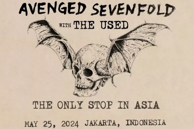 Daftar Harga Tiket Konser Avenged Sevenfold di Jakarta, Mulai Rp1,35-Rp2,6 Juta