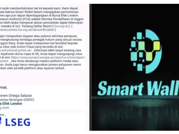 Surat resmi dari London Stock Exchange Group tentang Smart Wallet.
