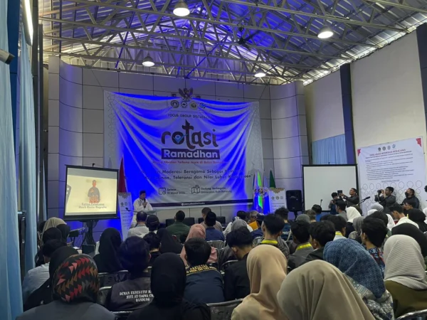Forum Group Discussion (FGD) dalam Rotasi Ramadan berlangsung di kampus Universitas Bale Bandung, Kabupaten Bandung, Selasa 19 Maret 2024.