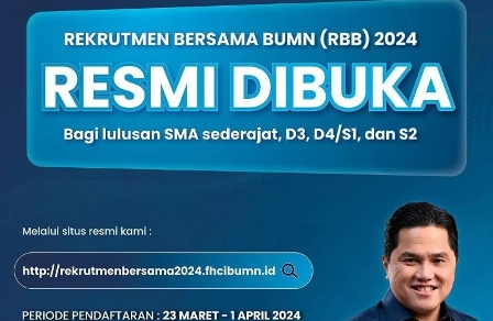 Rekrutmen Bersama BUMN 2024 Telah Dibuka! Ini Link dan Syaratnya yang Harus Diperhatikan Jangan Sampai Salah 