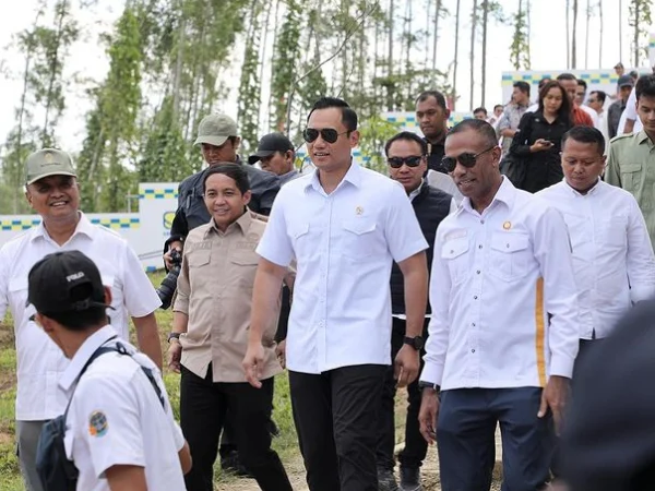 Kunjungan perdana Menteri ATR/BPN Agus Harimurti Yudhoyono ke IKN (Instagram: agustudhoyoni)