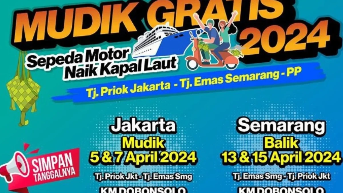 Mudik Gratis Kemenhub 2024 Jakarta-Semarang Pakai Kapal Laut/ Instagram @djplkemenhub151