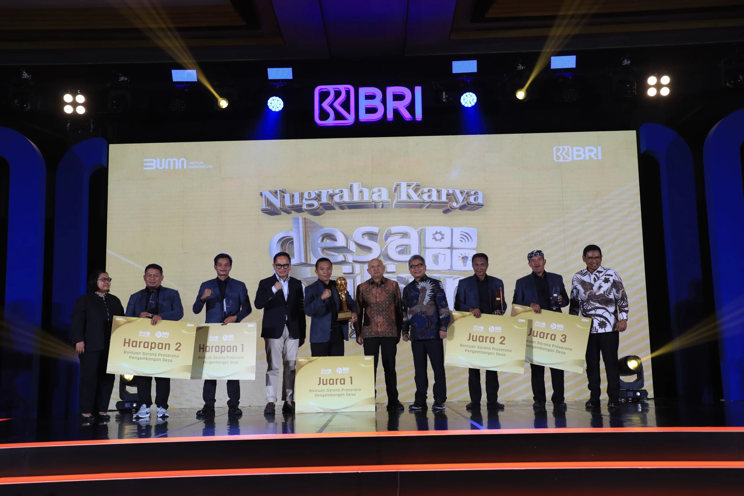 BRI Berikan Rp1 Miliar Kepada Juara Umum Nugraha Karya Desa BRILiaN