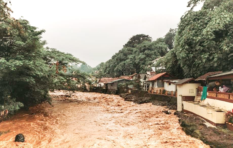 Ilustrasi: Sejumlah permukiman yang berada di bantaran sungai Ciliwung, Kota Bogor.