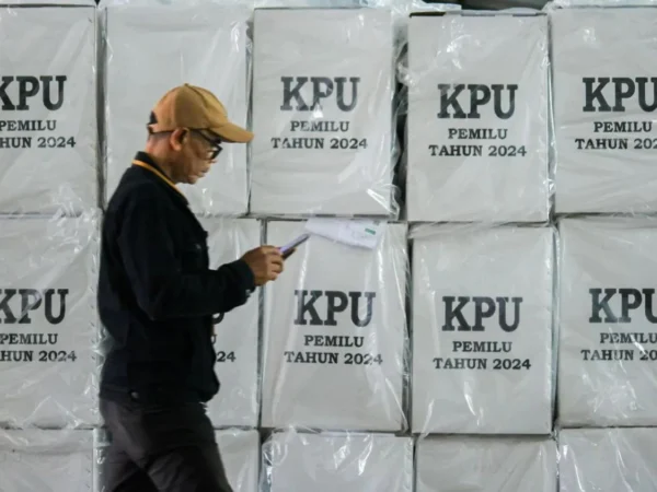 Ilustrasi: Kotak Pemilu di gudang KPU Kota Bandung.