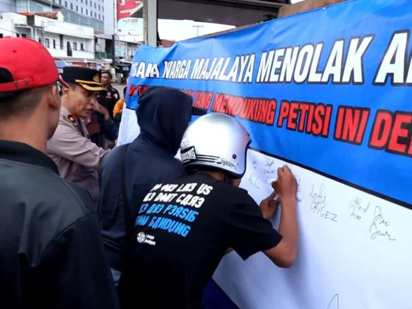 Marak Aksi Balap Liar Selama Ramadhan, Forkompimcam Majalaya Deklarasi Tolak Balap Liar. Foto Dok Humas Polresta Bandung