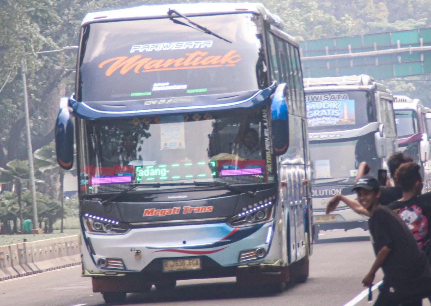 Ilustrasi: Bus mudik gratis dari Pemkot Bogor tahun lalu.