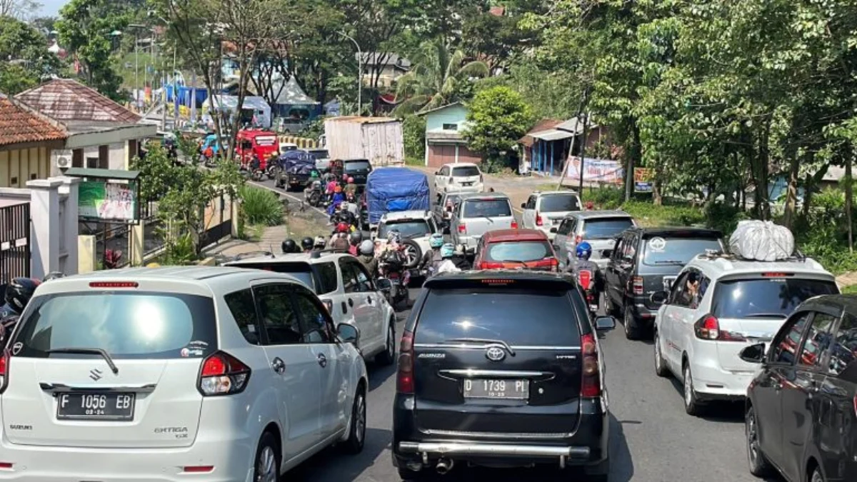 Ilustrasi: Kepadatan kendaraan di Nagreg, Kabupaten Bandung saat pelaksanaan mudik 2023 lalu.
