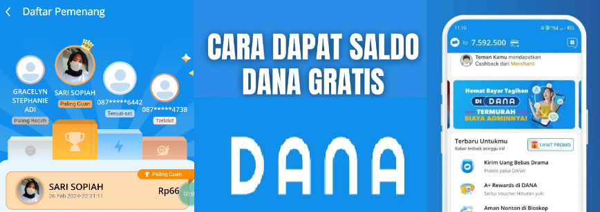 Cara Mudah Dapat Saldo Dana Gratis Setiap Hari