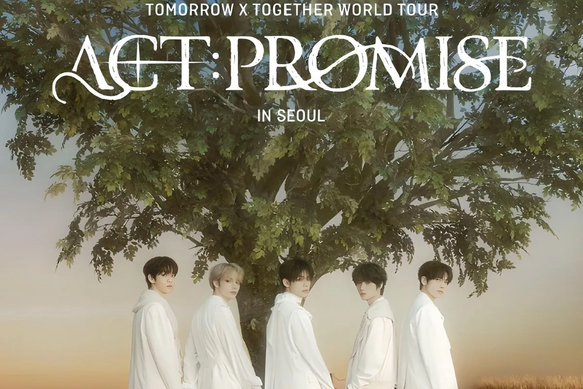 Poster tur dunia ketiga TXT bertajuk ACT: PROMISE (Wevers TXT)