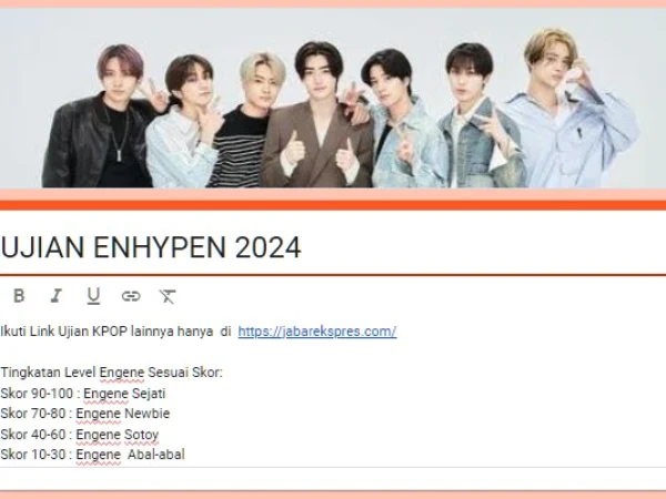 Link tes ujian ENHYPEN 2024 yang Terbaru