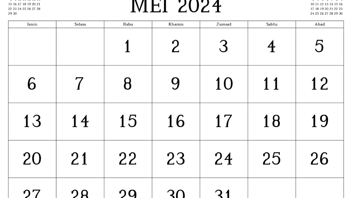 Catat Tanggalnya! Daftar Tanggal Libur Panjang di Bulan Mei 2024