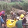 Satu orang ditemukan meninggal setelah terbawa arus akibat banjir bandang yang menerjang kawasan Kertasari, Kabupaten Bandung, Selasa (23/4) siang. Foto Istimewa