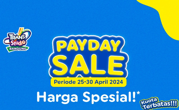 Promo Payday Trans Studio Bandung, Tiket Masuk Mulai Rp90 Ribu!