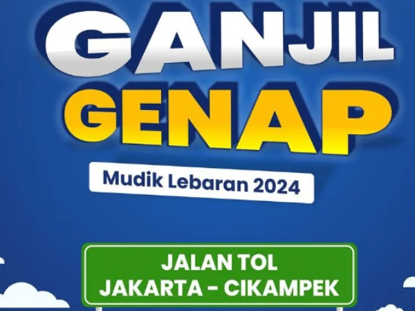 Ganjil genap mudik lebaran 2024 di Tol Jakarta - Cikampek/ Instagram @tmcpoldametro