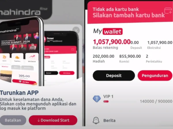 Aplikasi MAHINDRA Apakah Membayar?? Tes WD Pertama Ini Hasilnya