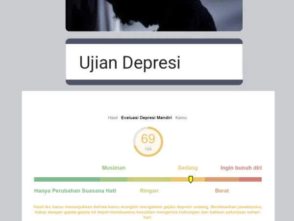 Link Tes Ujian Depresi Bukan Google Form, Cek Apakah Kamu Mengalami Depresi? Gratis