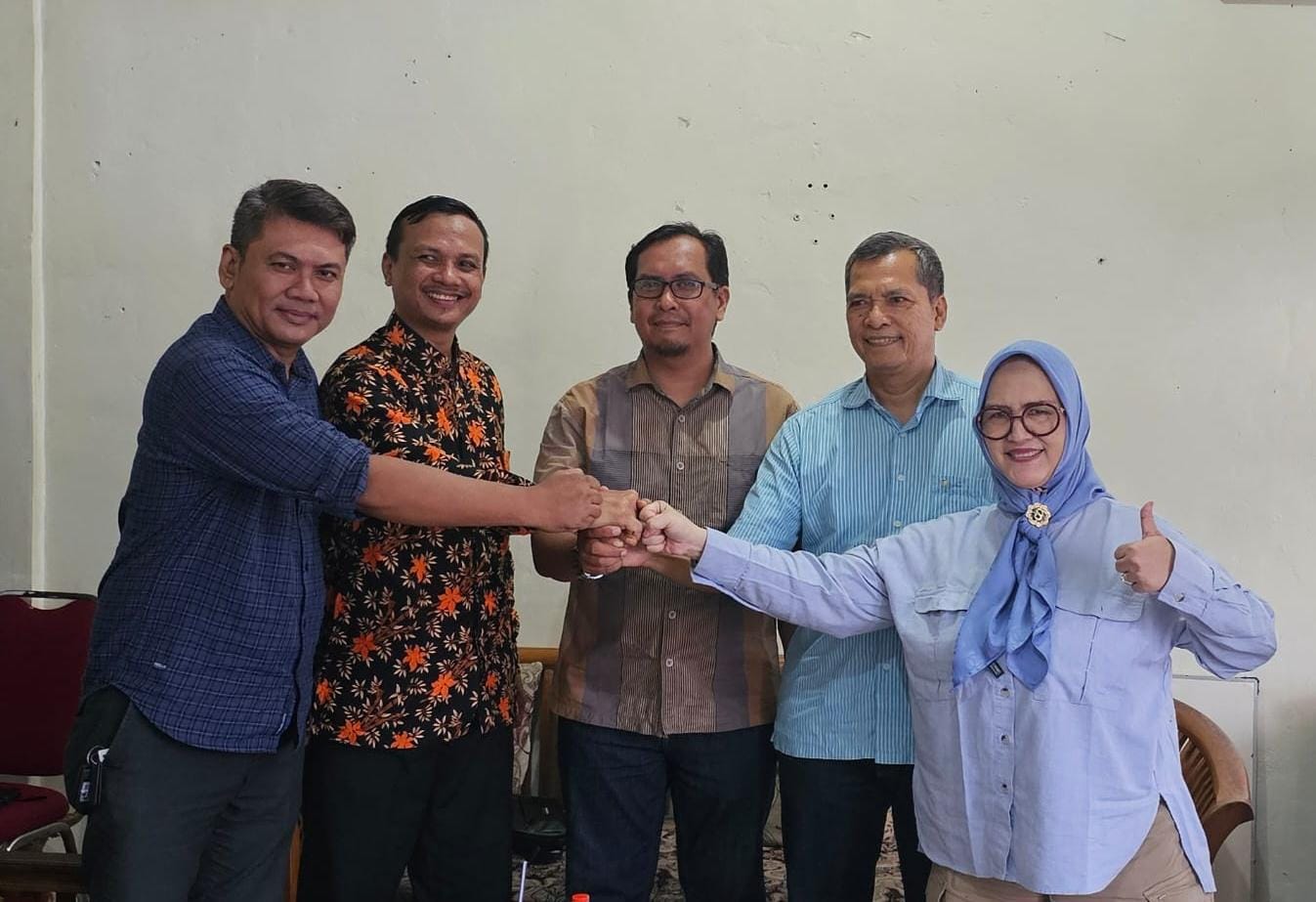 Para ketua DPC dan DPD dari empat Parpol yakni PAN, PKS, Nasdem, dan Demokrat di Kota Banjar sepakat membentuk poros berkoalosi untuk Pilkada Banjar tahun 2024. (Cecep Herdi/Jabar Ekspres)