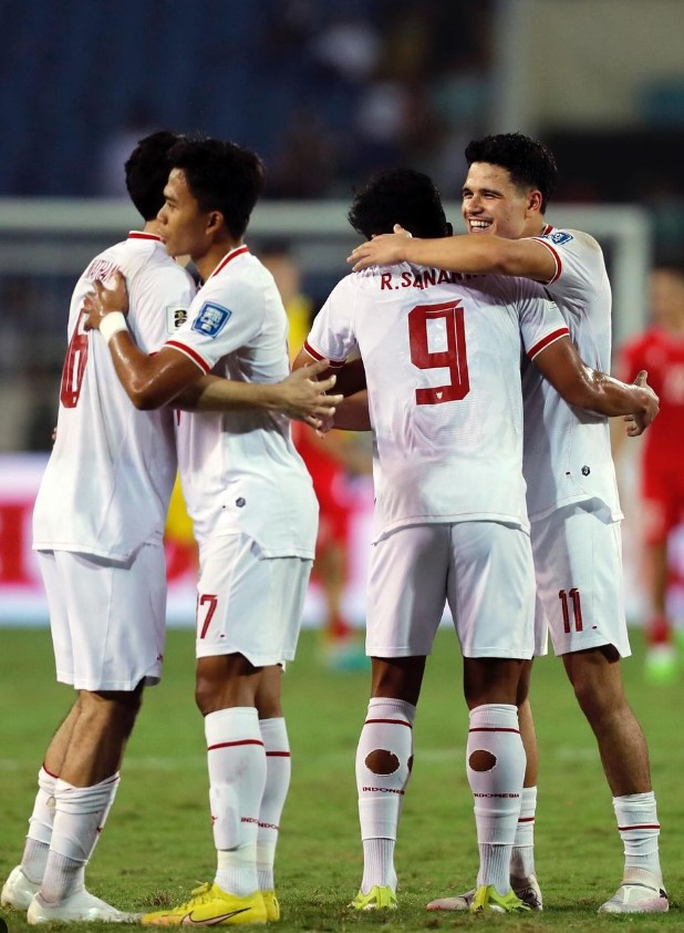 Indonesia berada di peringkst 2 klasemen sementara Grup A Piala Asia 2024 (Foto: Instagram PSSi)