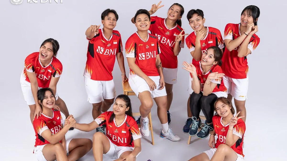 Squad Piala Uber Indonesia (Instagram: badminton,ina)