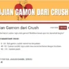 Link dan Cara Ujian Gamon dari Crush Google Form 2024/ Dok. JabarEkspres.com