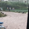 Hujan deras yang terjadi di wilayah Kertasari, Kabupaten Bandung, pada Selasa (23/4/2024) siang, membuat wilayah tersebut mengalami banjir bandang disertai dengan lumpur. Foto Istimewa