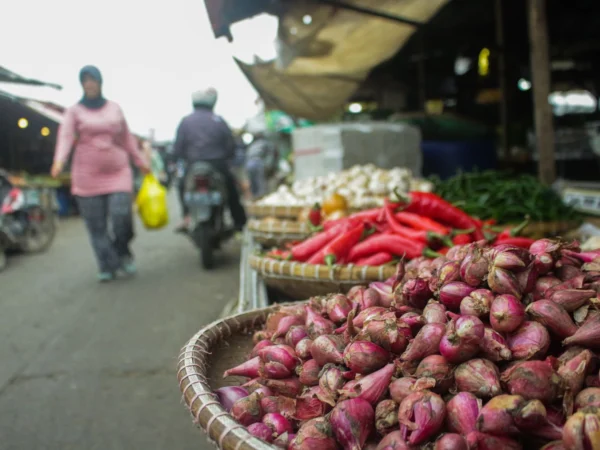 Foto ilustrasi. Di pasar Gedebage, harga bawang merah perkilo sentuh Rp 70.000 (Pandu Muslim / JE)
