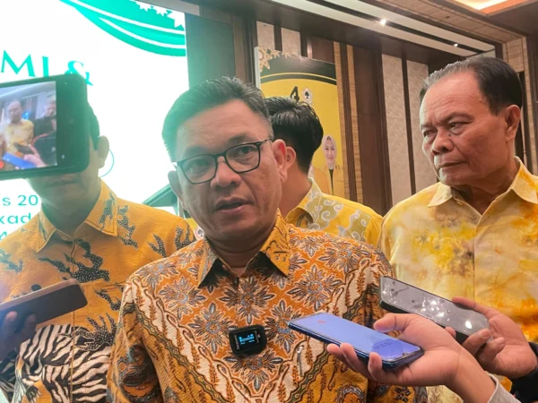 Ketua DPD Partai Golkar Jawa Barat, TB Ace Hasan Syadzily saat ditemui di Hotel Mason Pine Kotabaru Parahyangan, Kabupaten Bandung Barat. Selasa (23/4). Foto Jabar Ekspres