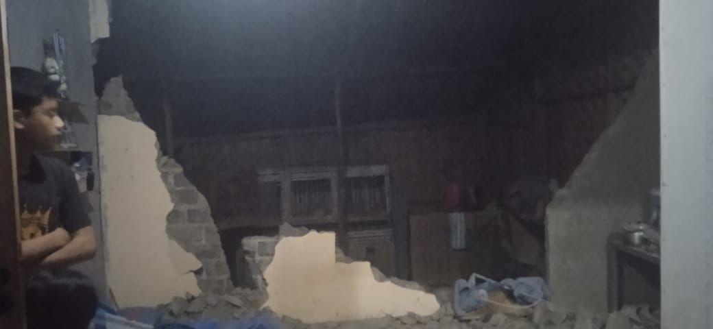 11 Rumah di Pangalengan Terdampak Akibat Gempa yang Terjadi di Garut. Foto Istimewa