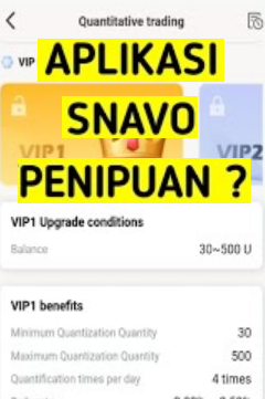 Aplikasi Snavo Apakah Aman atau Scam dengan Skema VIP dan Rabat Gacor,