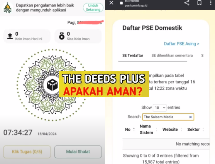 Aplikasi Penghasil Uang The Deeds Plus Terpercaya? Ini Legalitas Aplikasi The Deeds+