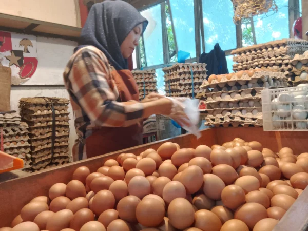 Doc. Pedagang Telur di Pasar Atas Cimahi ungkap Keresahan akan Sepinya Konsumen (Mong)