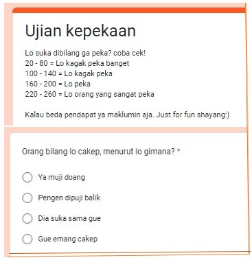 Link Ujian Kepekaan pakai Google Form yang banyak dicari orang.