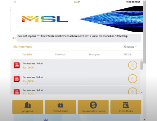 Waspada! MSL Aplikasi Penipuan Berkedok Tawarkan Keuntungan dari Media Sosial