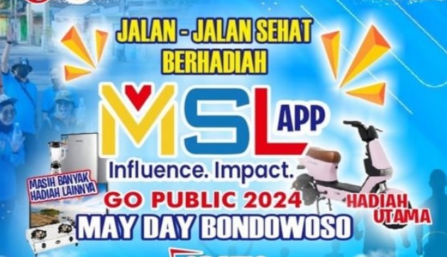 Aplikasi MSL yang sedang menggelar event berhadiah untuk menarik anggota.