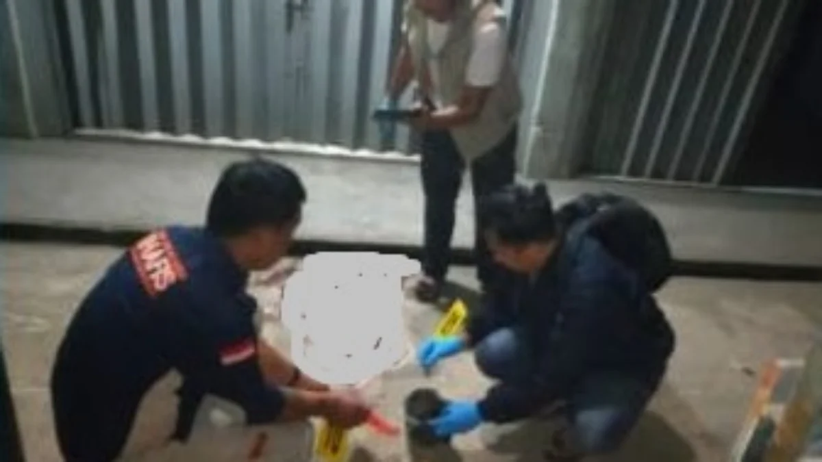 Olah TKP kasus pemuda habisi nyawa teman di Bogor. (dok.humas Polri)