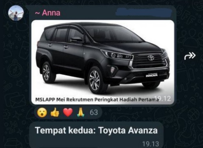 Hadiah Mobil yang dijanjikan oleh MSL untuk membernya.