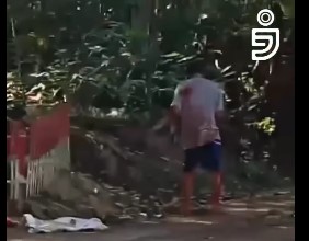 Tangkapan layar dari video viral mutilasi di Ciamis (instagram @jabarekspres)