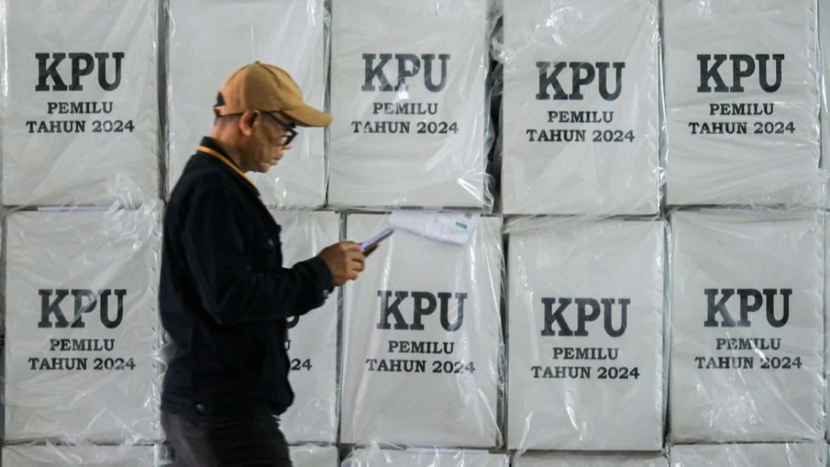 Ilustrasi gudang logistik KPU. Dok (Pandu Muslim/ Jabar Ekspres)