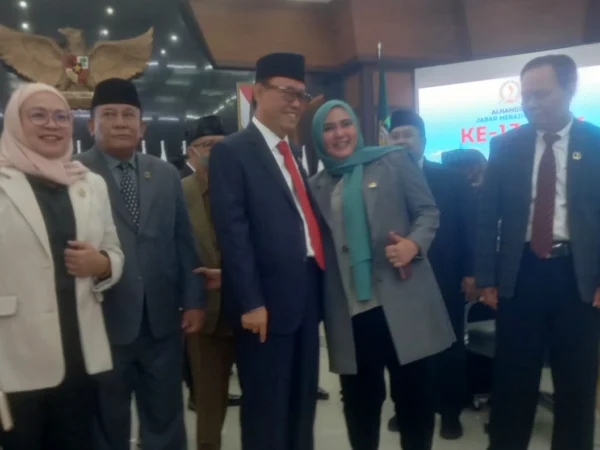 Anggota V BPK RI Ahmadi Noor Supit enggan berikan keterangan ketika dikonfirmasi alasannya pemberian penilaia WTP untuk Pemdaprov Jabar.